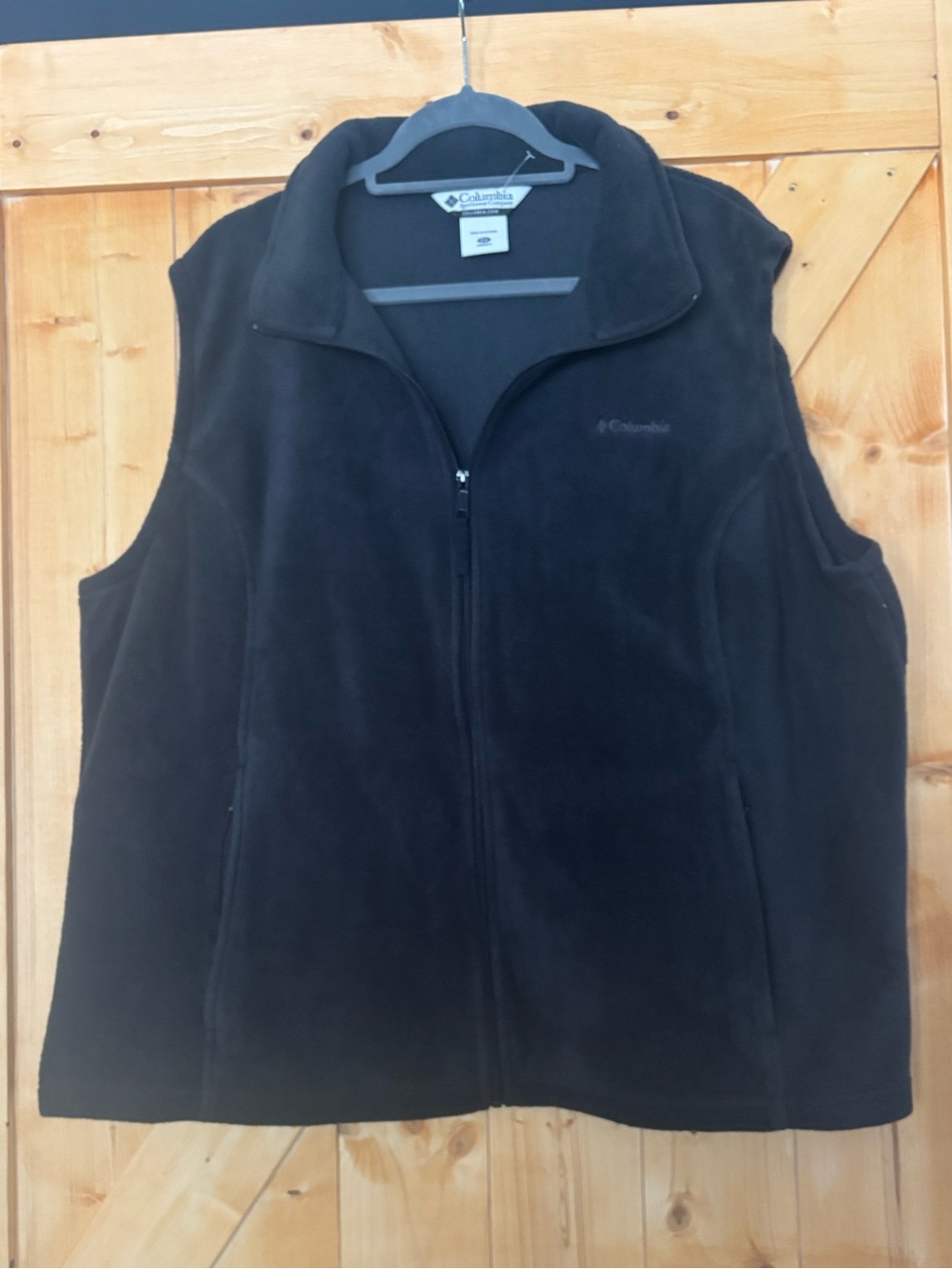 Columbia Benton Springs Fleece Full Zip Vest Black Women's Plus Size 2X
